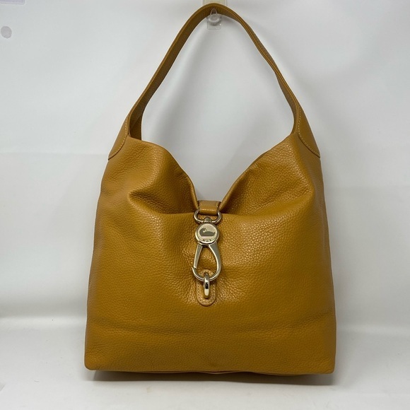 Dooney & Bourke Handbags - NWOT Dooney and Bourke Mustard Leather Hobo Bag with Coin Purse & Dust Bag